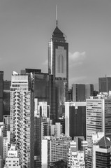 Skyline of Hong Kong city