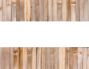 Wooden wall background and white space for text.