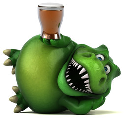 Fun dinosaur - 3D Illustration © Julien Tromeur