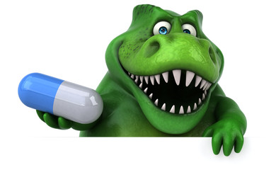 Fun dinosaur - 3D Illustration