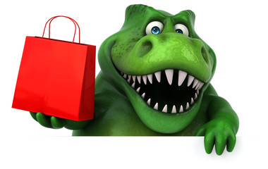 Fun dinosaur - 3D Illustration © Julien Tromeur