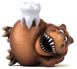 Fun Trex - 3D Illustration © Julien Tromeur