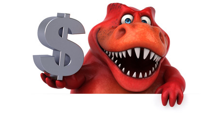 Fun dinosaur - 3D Illustration © Julien Tromeur