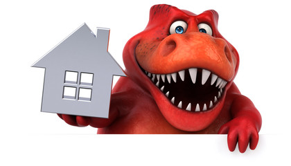 Fun dinosaur - 3D Illustration © Julien Tromeur