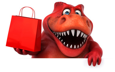 Fun dinosaur - 3D Illustration