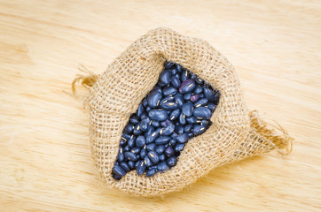 Beans in sack