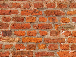 Backsteinwand bzw. Mauer, Hintergrund und Textur