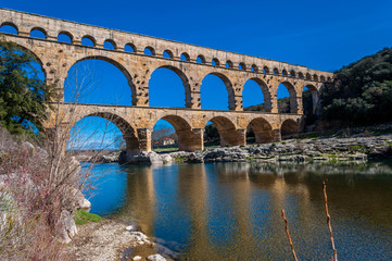 Fototapeta premium Pont du Gard, Francja.