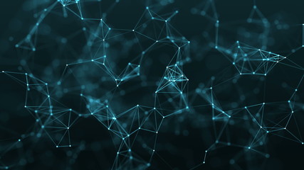 4k abstract color geometrical background with lines and dots