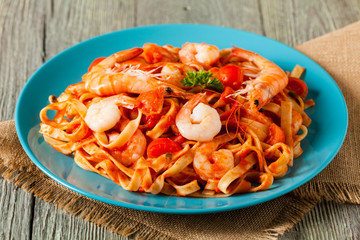 pasta with shrimps