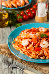 pasta with shrimps