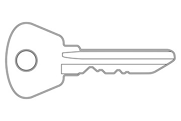 Key. Outline icon