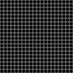Black circles on a gray background