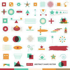 abstract shape vector icon set