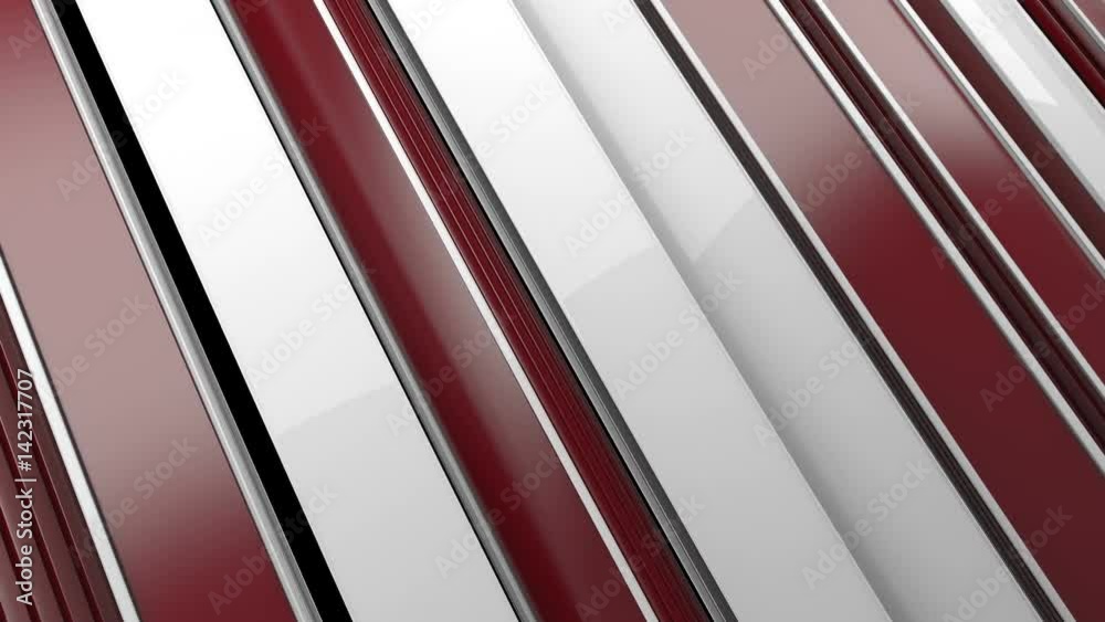 Poster abstrac 3d rendered loopable sequence. vertical geometry spin around. rectangle shapes in a row.