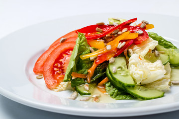 Light spring vegetable salad