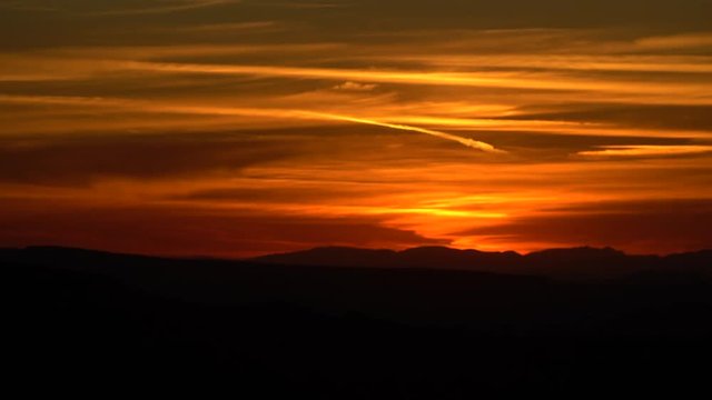 Time Lapse of Scenic Sunset in the Mojave Desert