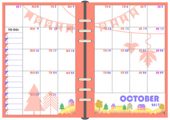 Daily Planner October 2017