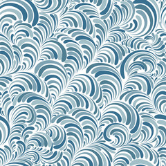 Seamless background in abstract style blue and beige  - 142318918