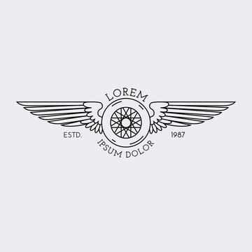 Logo in outline style