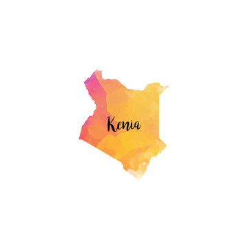 Abstract Kenia map