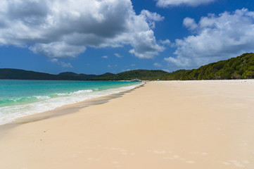 Tropical island beach. Summer background