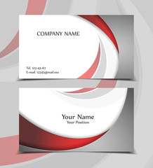 Vector business card templates. Modern design for corporate ID. Eps10 illustration