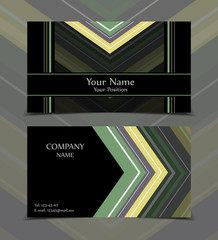 Vector business card templates. Modern design for corporate ID. Eps10 illustration