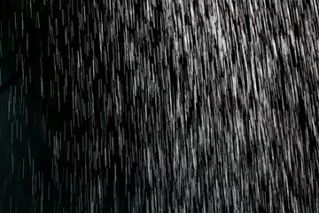rain on a black background