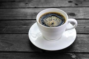 Cup of Coffee on wooden