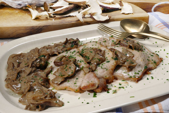 Scaloppine ai funghi