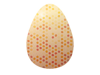 Illustrated Easter Egg mosaic style with isolated background