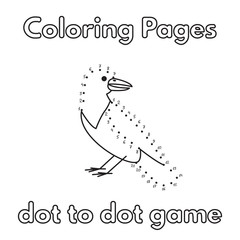 Cartoon Crow Coloring Book
