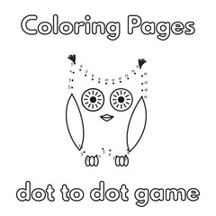 Cartoon Owl Coloring Book