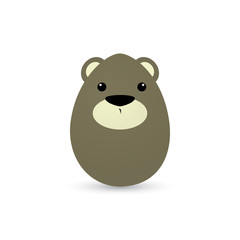 Fototapeta premium Easter bear Egg