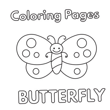 Cartoon Butterfly Coloring Book