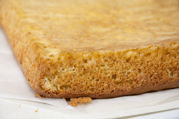 Close-up of yellow cake