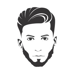 MEN HAIRCUT HAIRSTYLE WITH BEARD