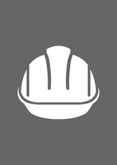 Safety helmet icon. Vector