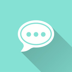 Communication bubble - vector icon.