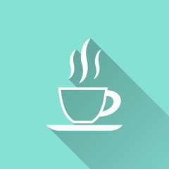 Coffee cup - vector icon.