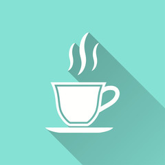 Coffee cup - vector icon.