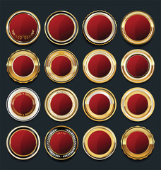 Luxury  golden design elements collection 