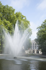 Naklejka premium Fountain in Brussels Park - Parc de Bruxelles - Warandepark
