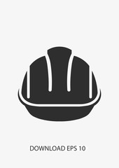 Safety helmet icon. Vector