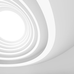 Fototapeta premium Architecture Circular Background. Abstract Building Design