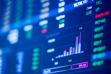 Obraz premium Stock Exchange Board