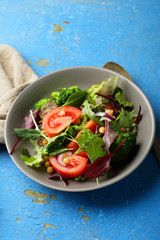 Fresh salad in bowl