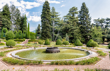 The public park at Villa Toeplitz in Varese, Italy