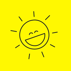 laughing smiley sun